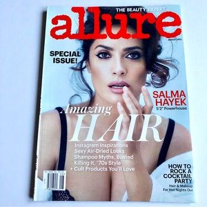 NEW ALLURE MAGAZINE AUGUST 2015 SALMA HAYEK AMAZING HAIR SPECIAL ISSUE